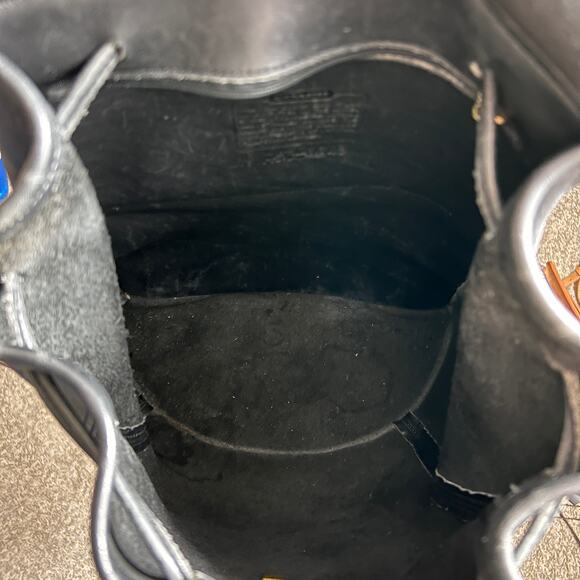 VTG Coach Black Leather Classic Backpack XL 9943 - Picture 7 of 9